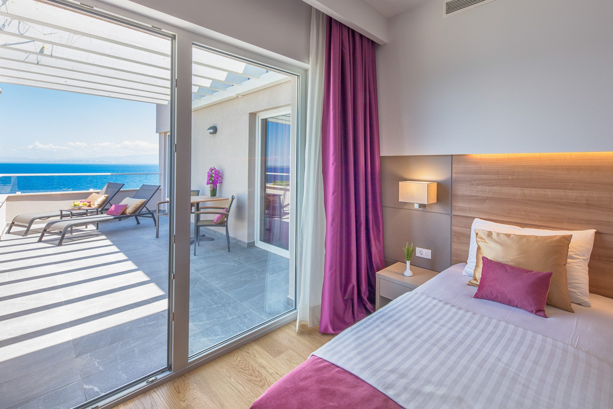 Room in a 4 star Vitality Hotel Punta with a beautiful view of Adriatic sea